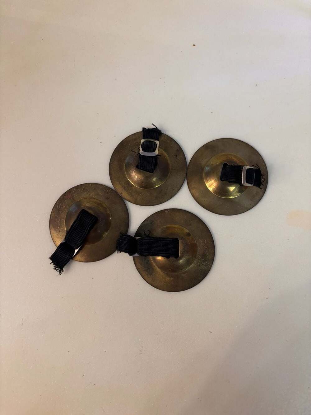 Vintage Brass Finger Cymbals (Set of 4)